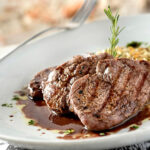 escalope de mignon com purê